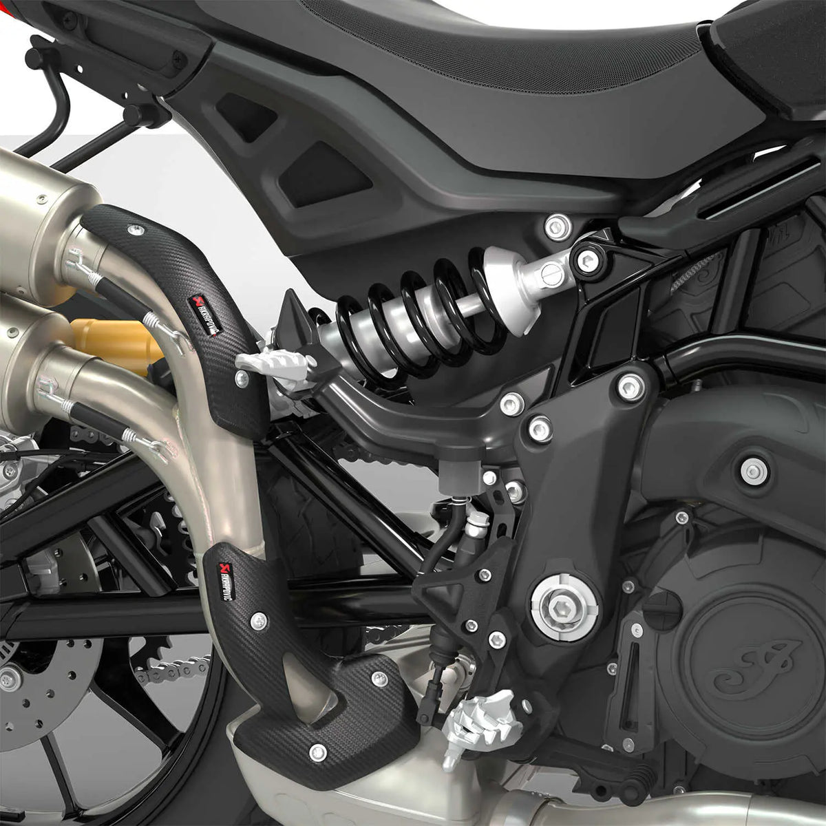 Passenger Foot Peg Mount for High Exhaust, Black - image 3 of 4