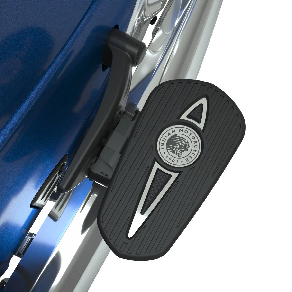Headdress Passenger Floorboard Pads in Chrome, Pair - image 2 of 5