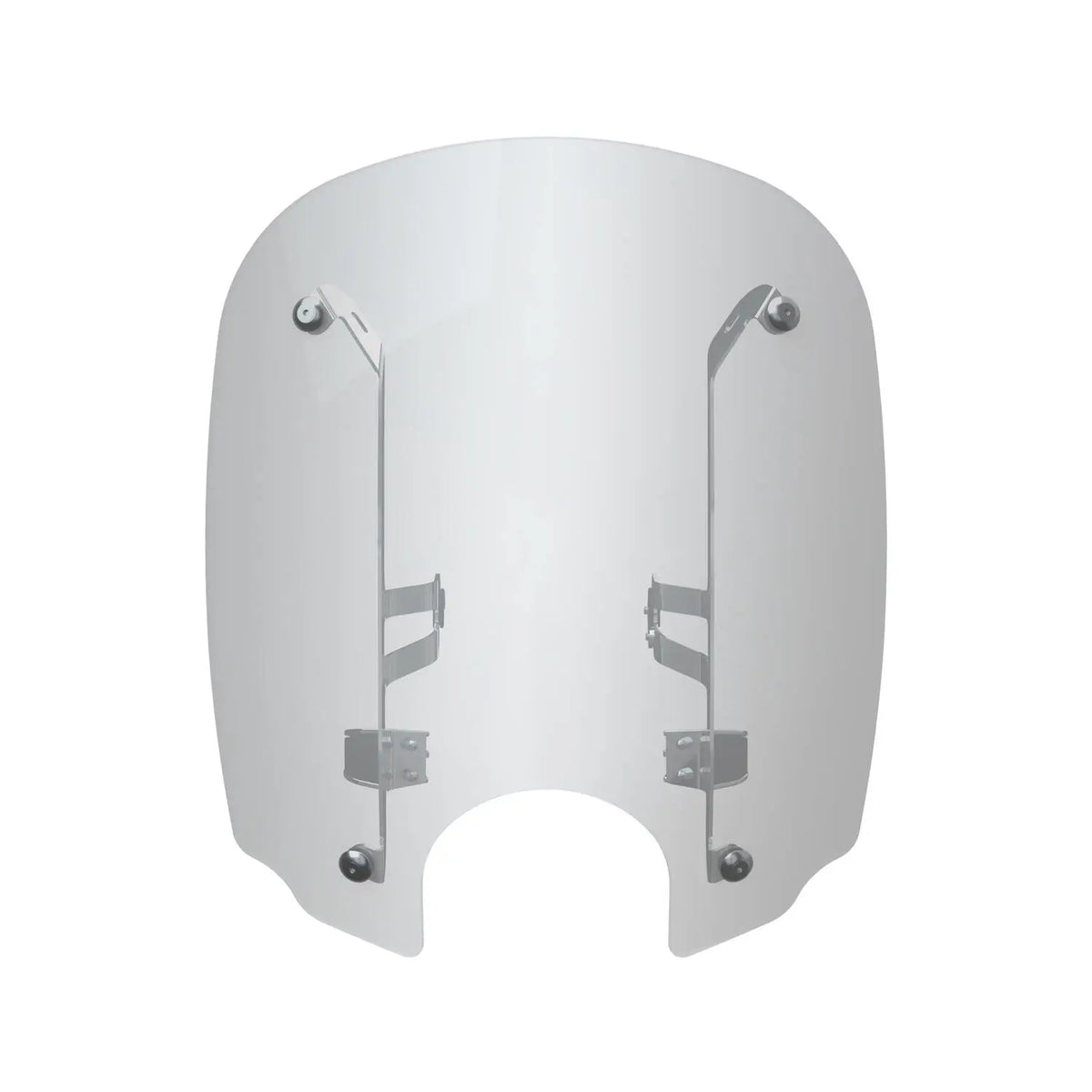 Polycarbonate 19 in. Quick Release Windshield, Chrome - image 1 of 5