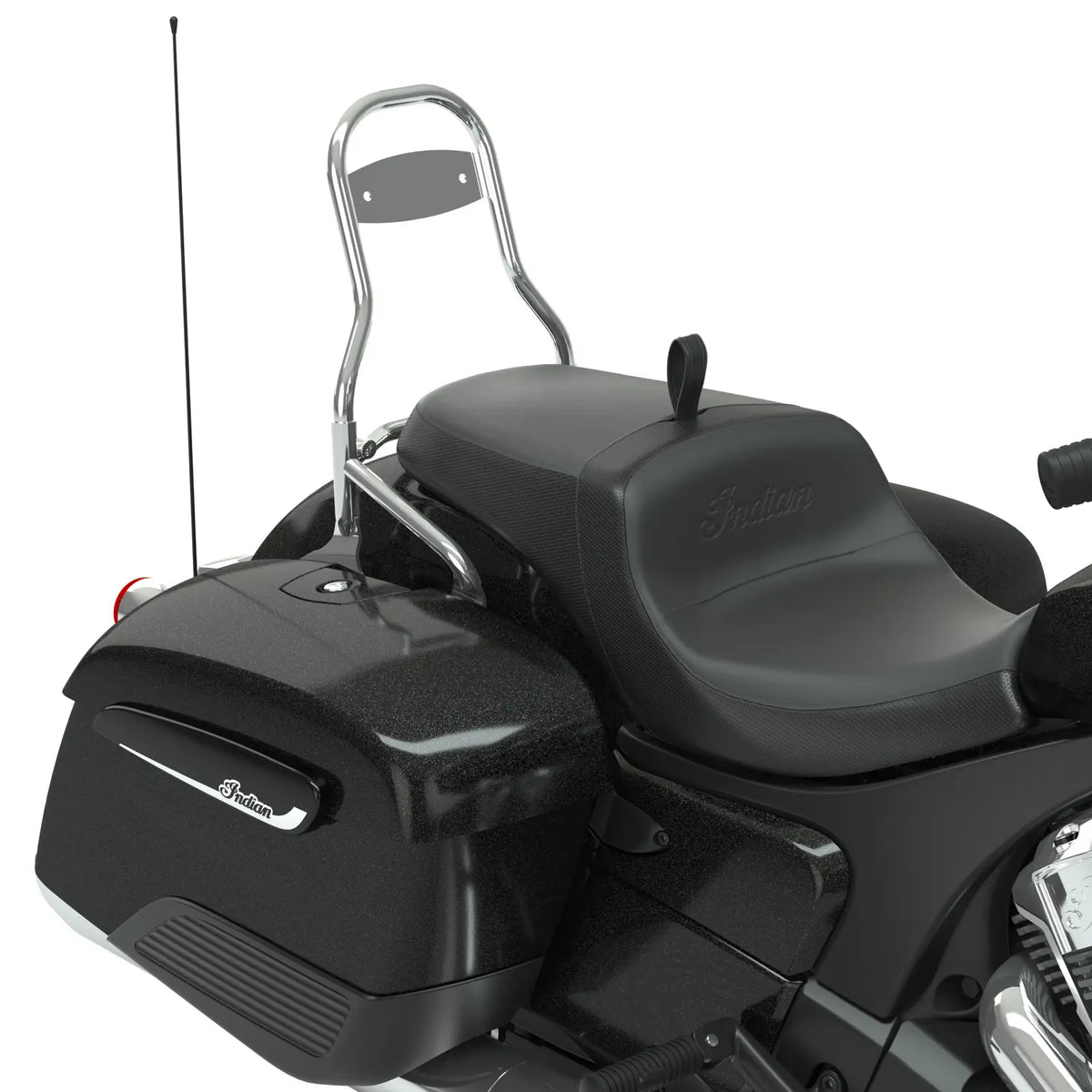 12 in. Universal Quick Release Passenger Backrest, Chrome - image 2 of 7