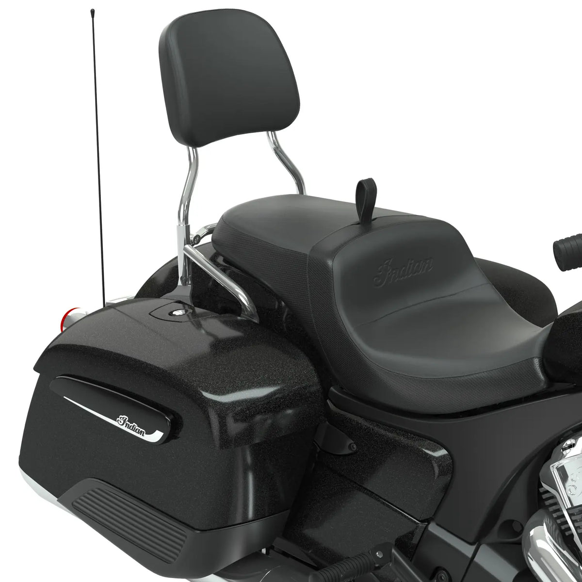12 in. Universal Quick Release Passenger Backrest, Chrome - image 3 of 7
