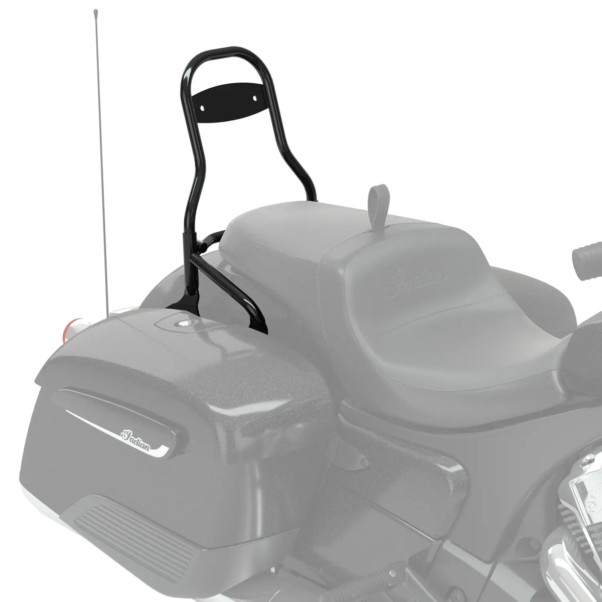 12 in. Universal Quick Release Passenger Backrest, Thunder Black - image 4 of 6