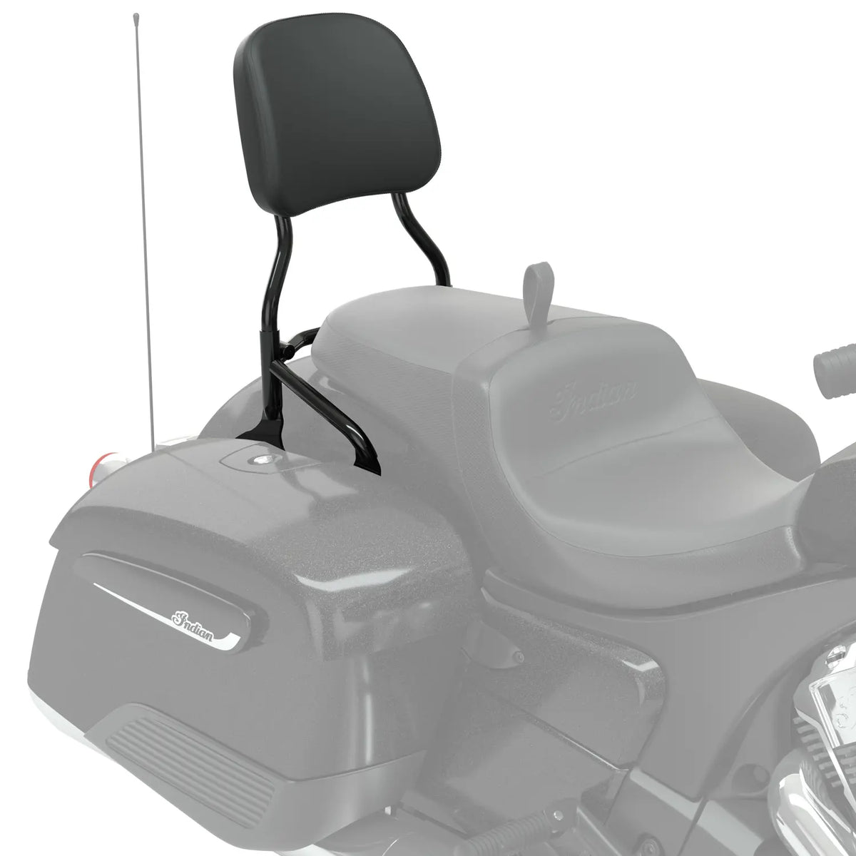 12 in. Universal Quick Release Passenger Backrest, Thunder Black - image 5 of 6