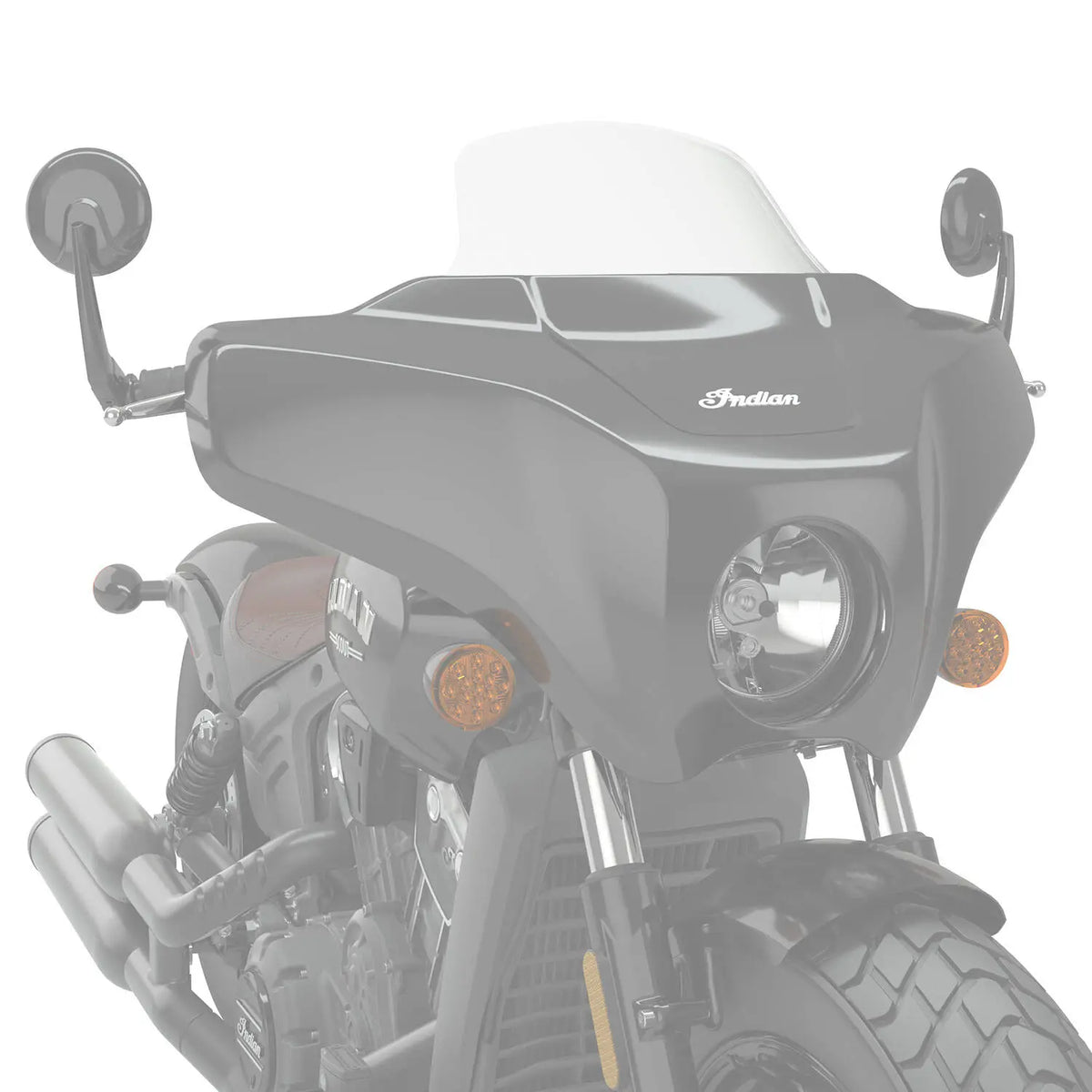 Polycarbonate 7 in. Windshield for Quick Release Fairing, Tinted - image 4 of 4