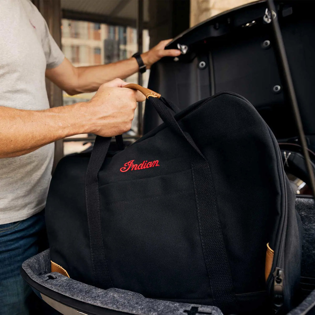 Deluxe Saddlebag Travel Bags in Black, Pair - image 5 of 5