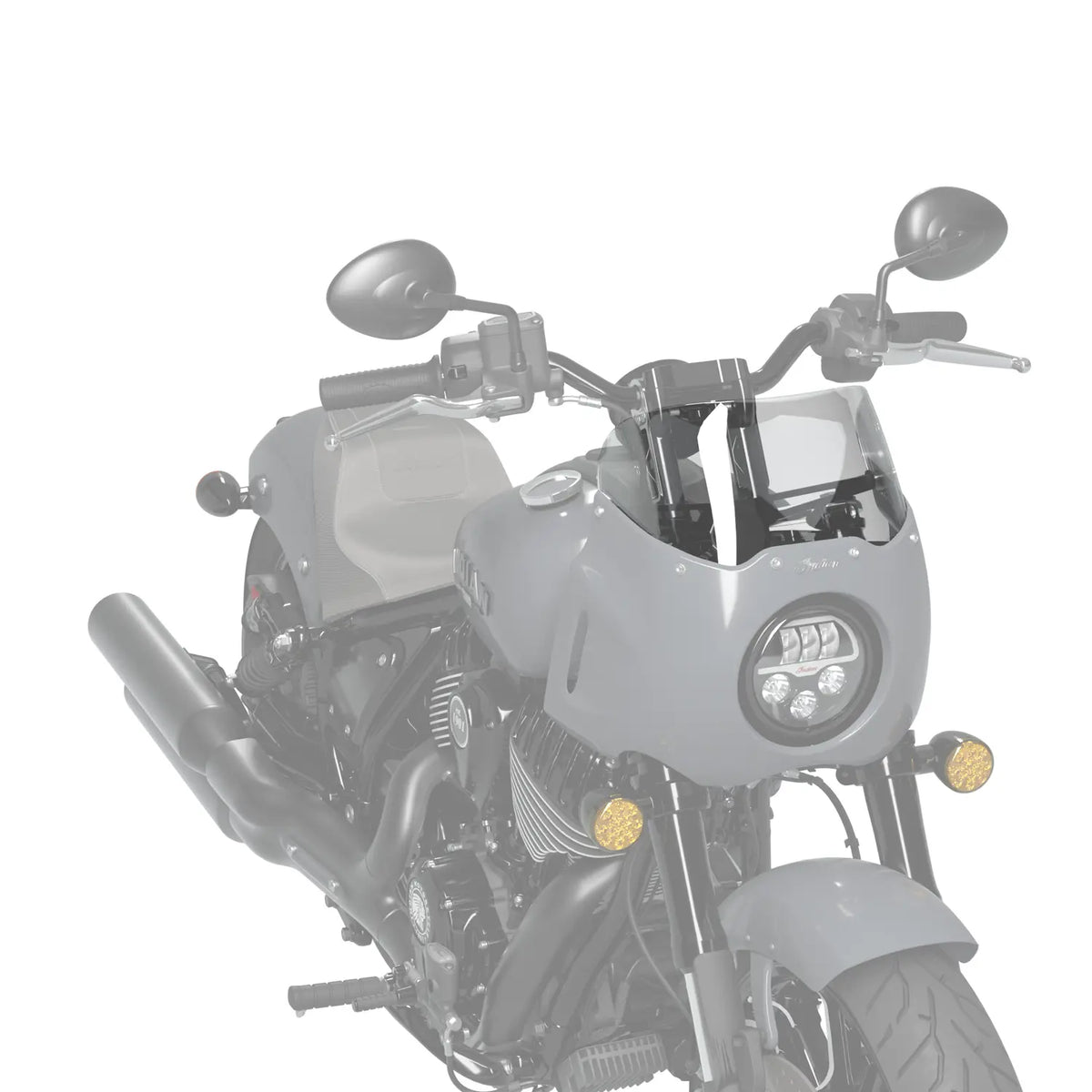 Chief Quarter Fairing Low Flared Wind Deflector, Clear - image 4 of 4