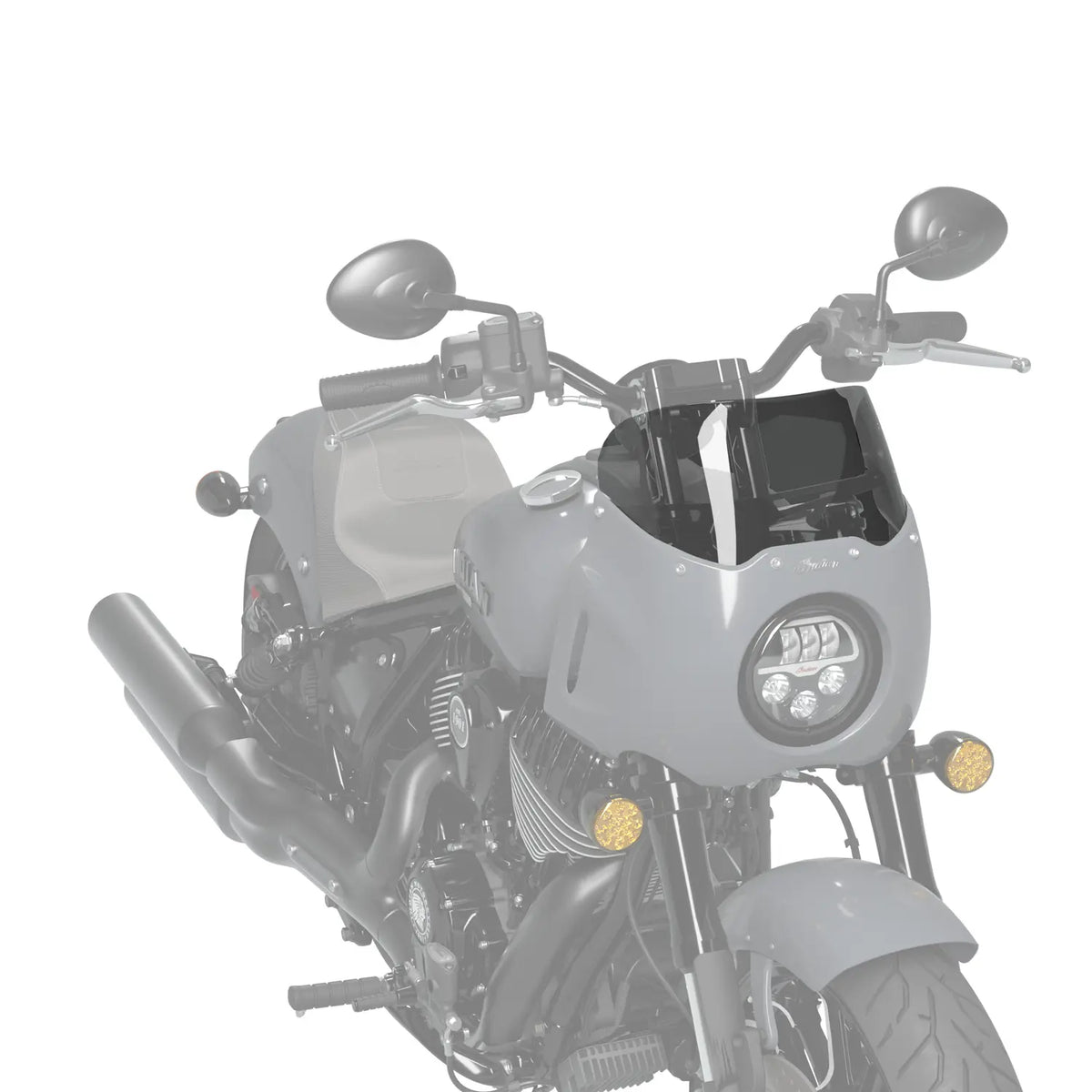 Chief Quarter Fairing Low Flared Wind Deflector, Tinted - image 4 of 4