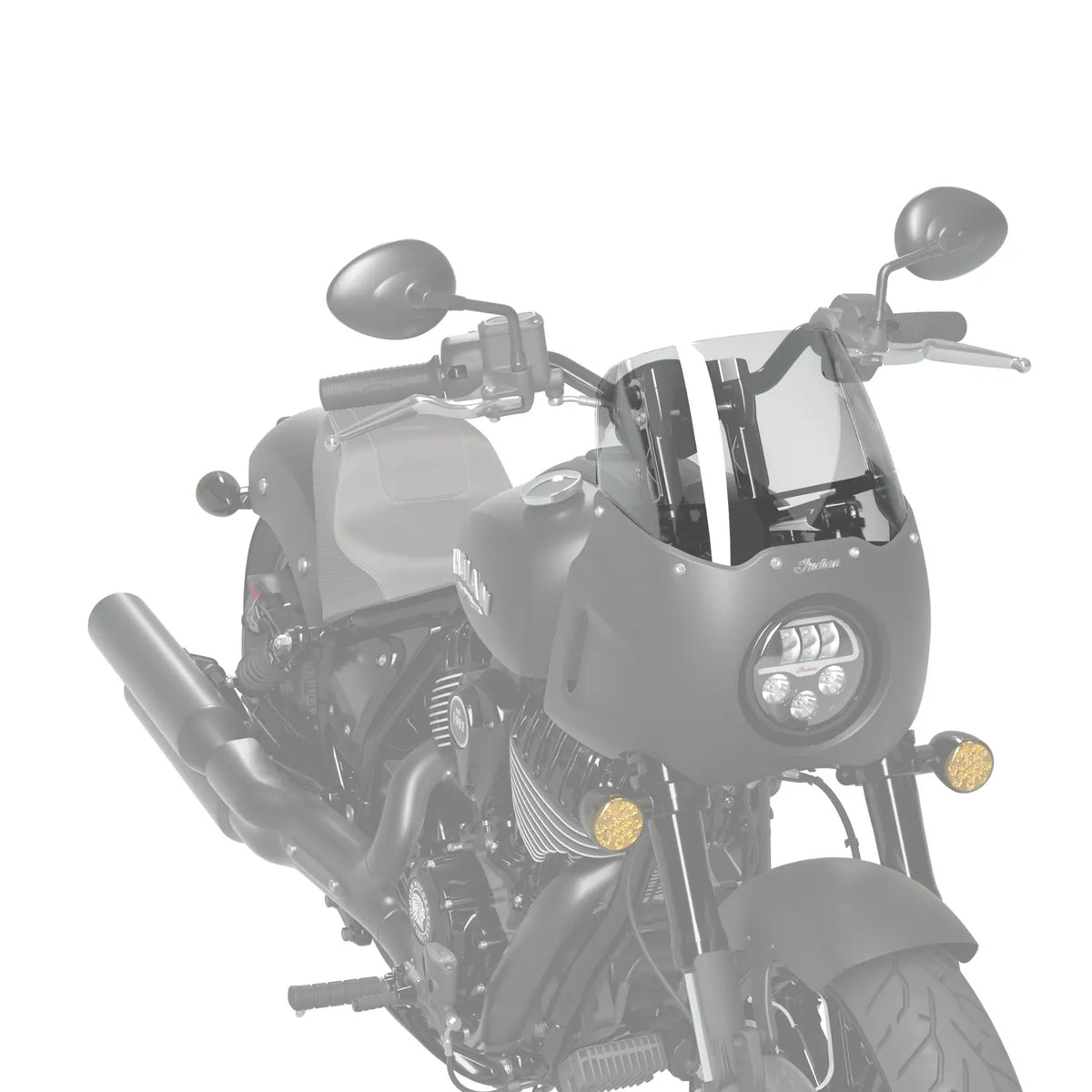 Chief Quarter Fairing Mid Flared Wind Deflector, Clear - image 4 of 4