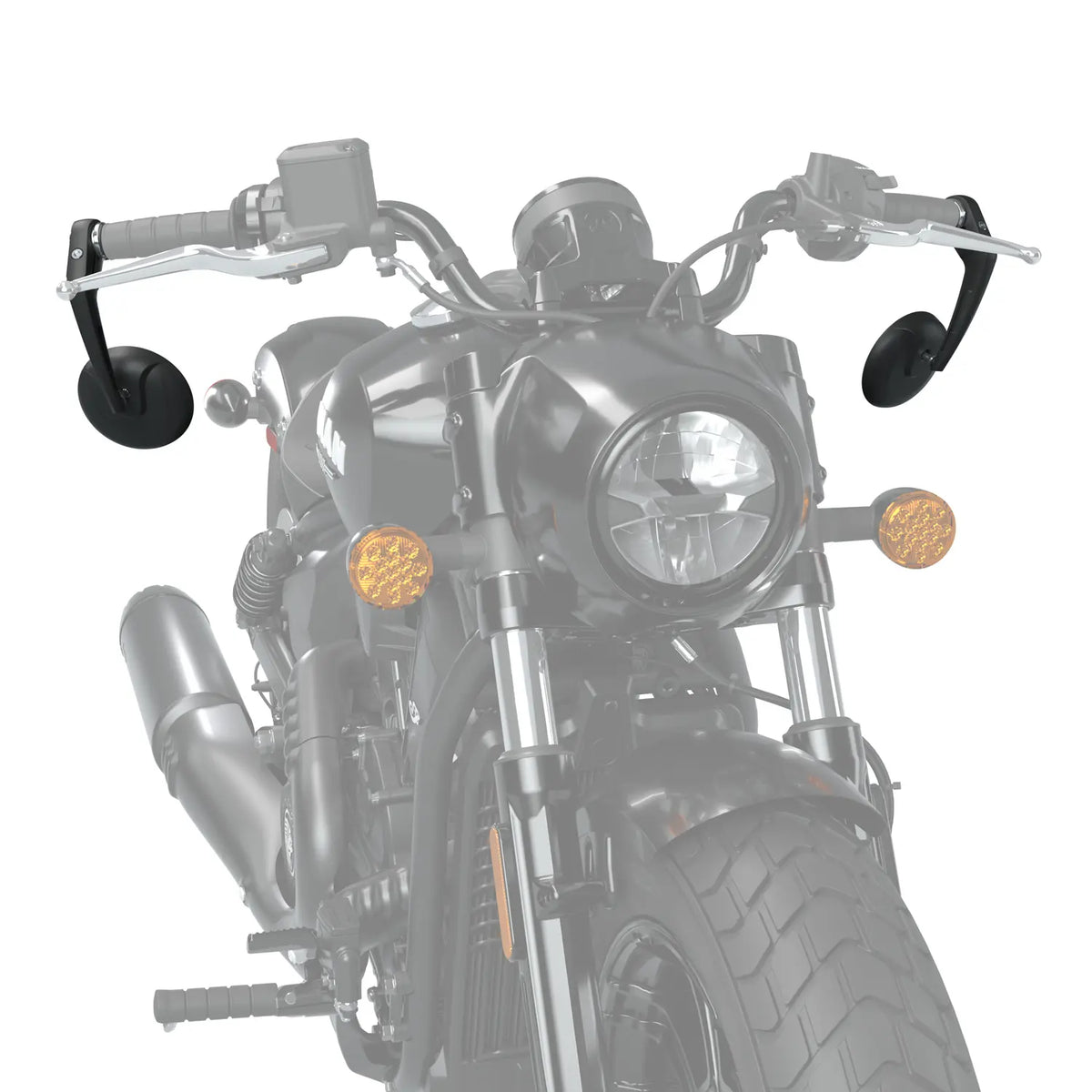 Bar End Mirrors in Black, Pair - image 4 of 4