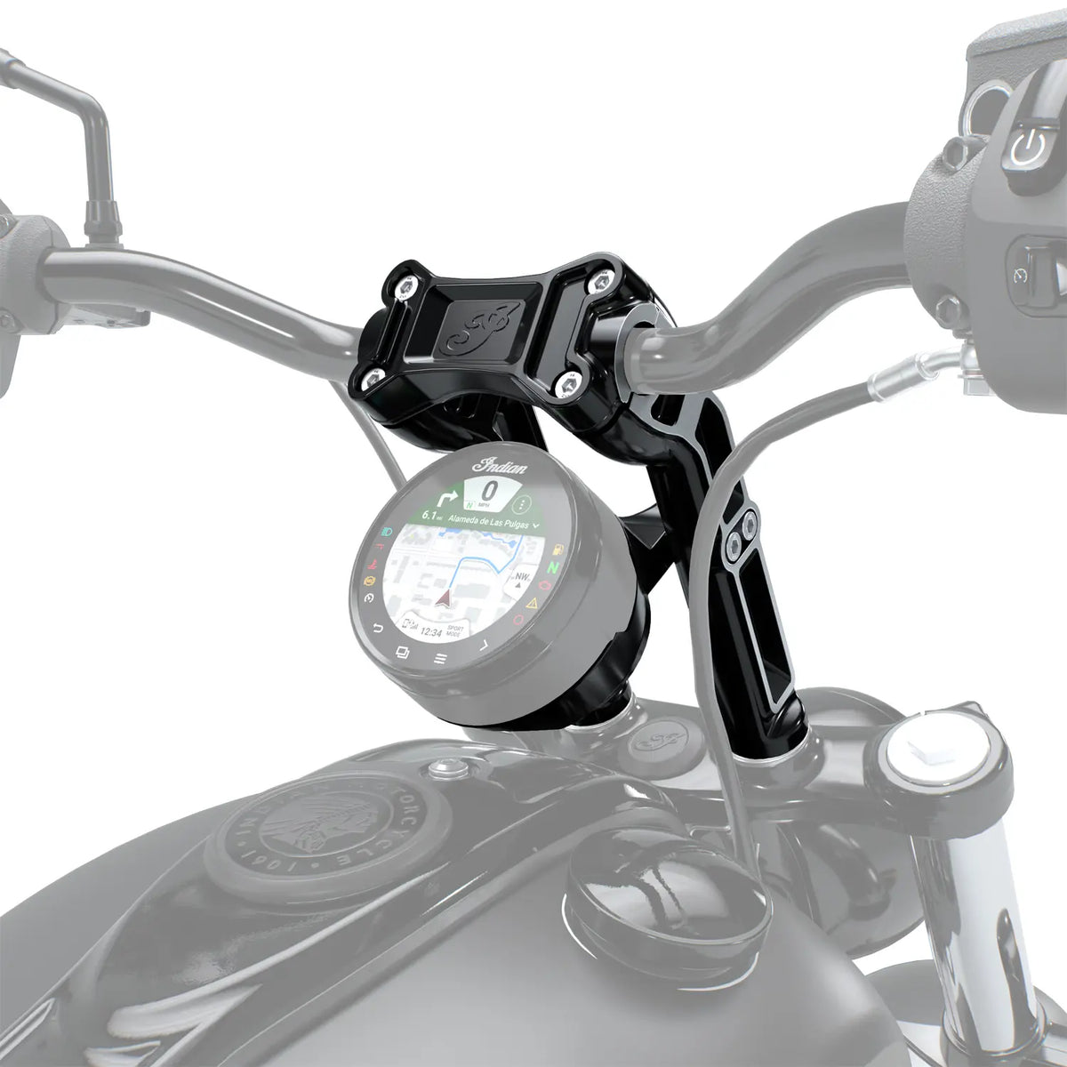 8" Pullback Moto Handlebar Risers (Non-Sport Models) - image 2 of 4