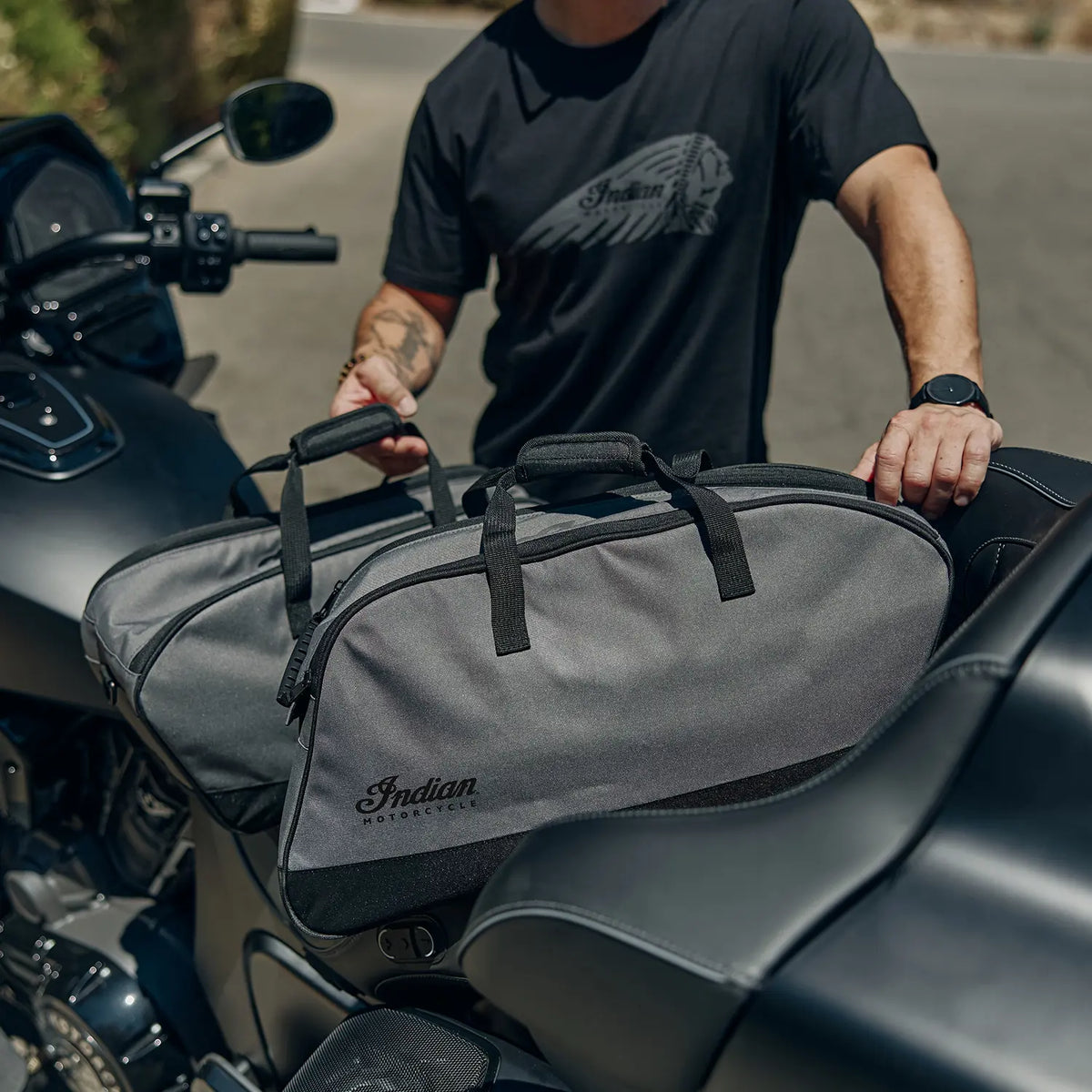 Spirit Lake Saddlebag Liner Travel Bags in Black & Gray, Pair - image 3 of 3