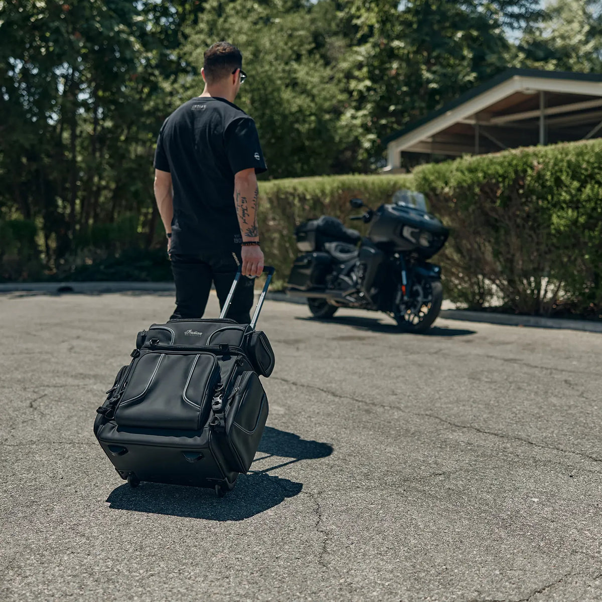 Spirit Lake Wheeled Touring Bag, Black & Gray - image 4 of 6