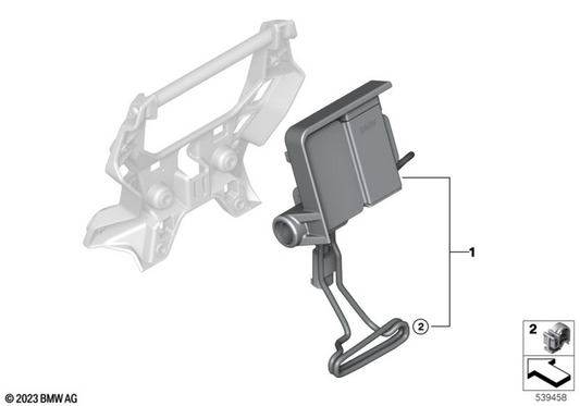 BMW Motorrad GPS prep set — 65905A82B10 — parts illustration
