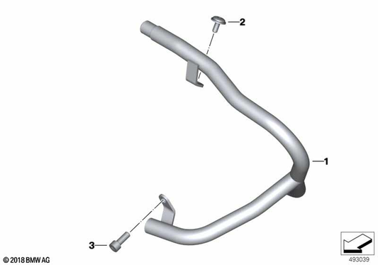 BMW Motorrad Right Engine Protection Bar - Switch — 71607681034 — parts illustration