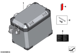BMW ALUMINUM Side CASE, LEFT