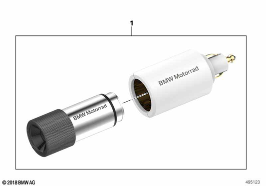BMW Motorrad Led Flashlight — 77022414853 — parts illustration