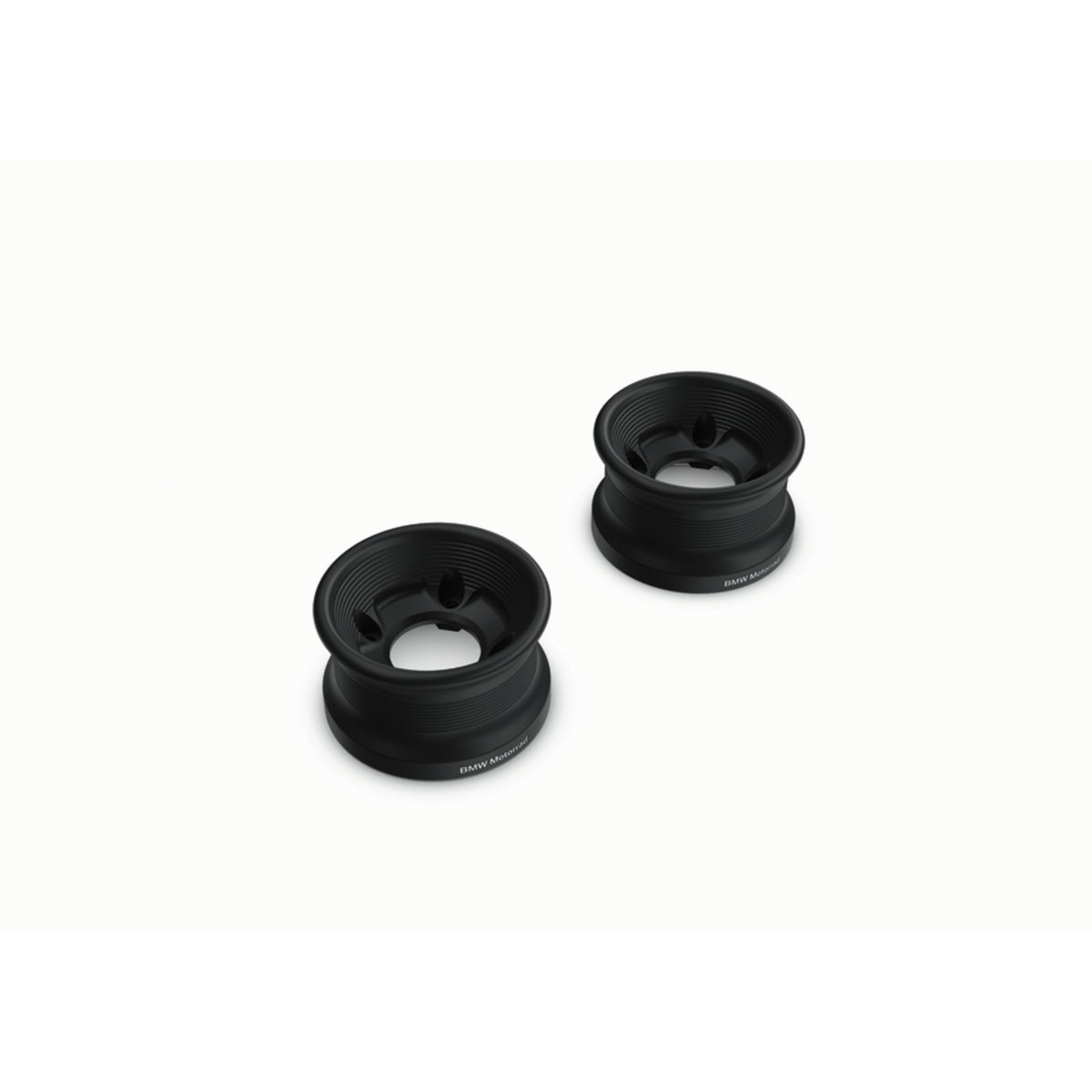 BMW R18 RSD Muffler End Cap Set, Black — part 77112469287; product photograph