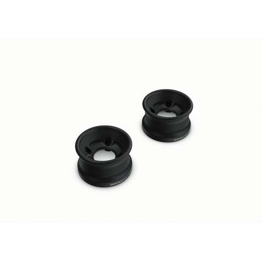 BMW R18 RSD Muffler End Cap Set, Black — part 77112469287; product photograph