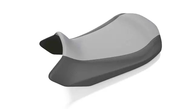 BMW Motorrad Heated Comfort Low Seat, Black/Gray — 52531541509
