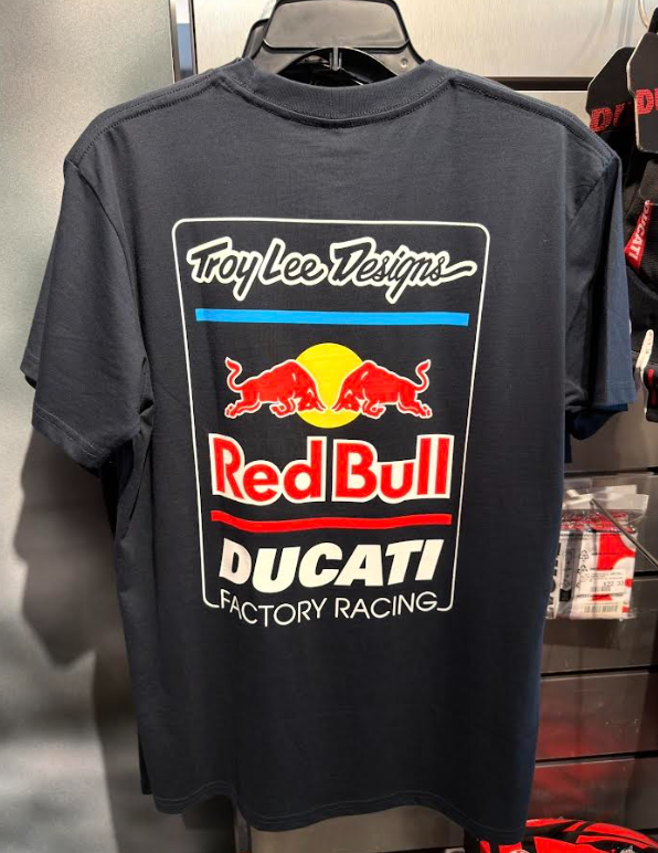 Short Sleeve Troy Lee Designs Red Bull Ducati Blue T-shirt