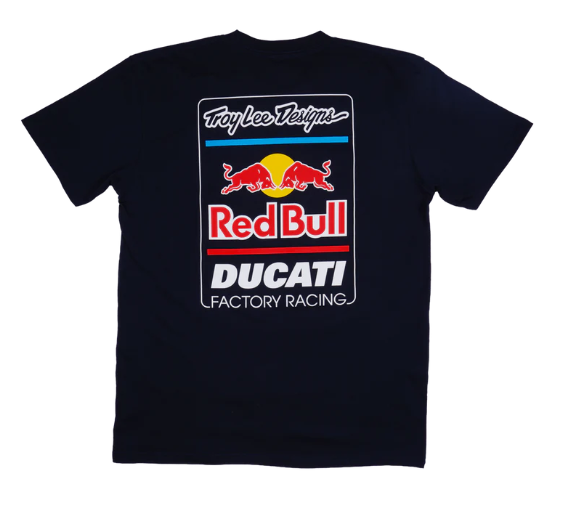 Short Sleeve Troy Lee Designs Red Bull Ducati Blue T-shirt