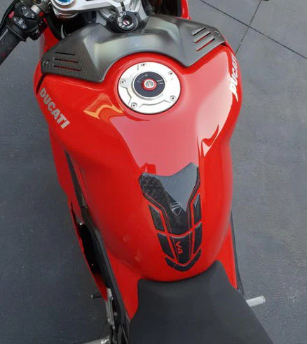 Ducati Adhesive Black Tank Pad V4