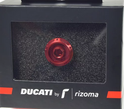 Ducati Performance Rizoma Billet Oil Filler Cap Plug Red 97380871AB