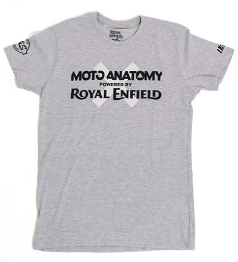 OEM Royal Enfield Moto-Anatomy Men's Crew Neck Tee Heather Grey