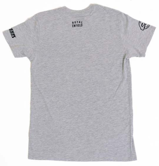OEM Royal Enfield Moto-Anatomy Men's Crew Neck Tee Heather Grey