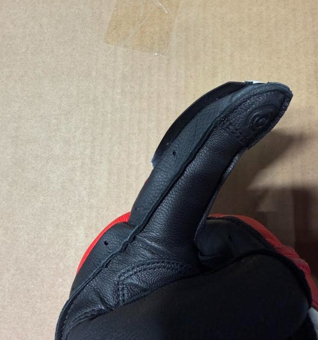 Ducati Sport C5 Fabric Leather Red Black Gloves