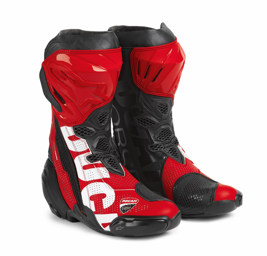 Ducati Corse V6 Air Racing Motorcycle Boots Size 45 CE Track Performance