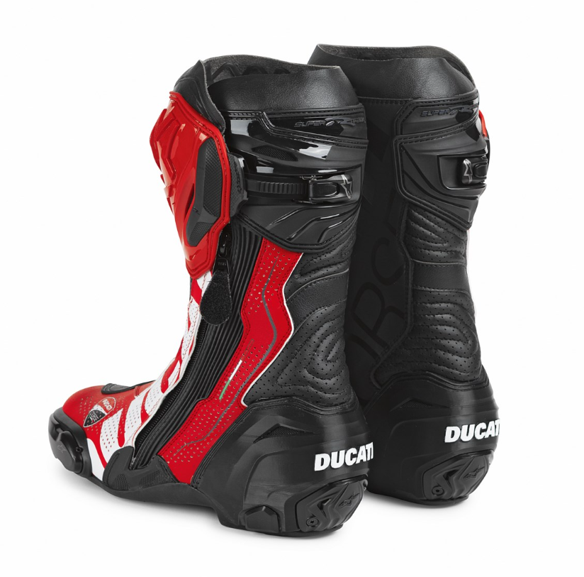Ducati Corse V6 Air Racing Motorcycle Boots Size 45 CE Track Performance