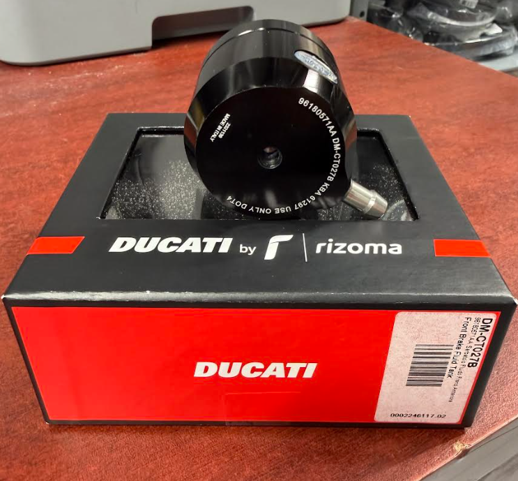 Ducati Rizoma Black Brake Fluid Reservoir Billet Aluminum 96180571AA