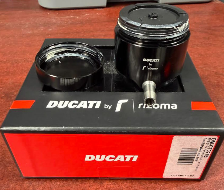 Ducati Rizoma Black Brake Fluid Reservoir Billet Aluminum 96180571AA