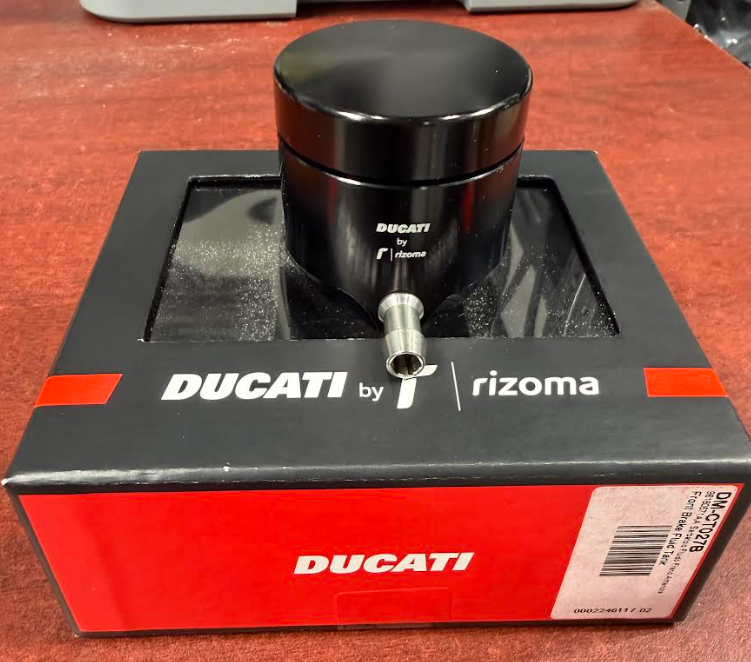 Ducati Rizoma Black Brake Fluid Reservoir Billet Aluminum 96180571AA
