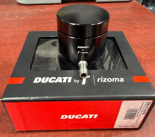 Ducati Rizoma Black Brake Fluid Reservoir Billet Aluminum 96180571AA