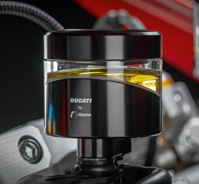 OEM Ducati Rizoma Brake Fluid Reservoir Billet Aluminum 96180581AA