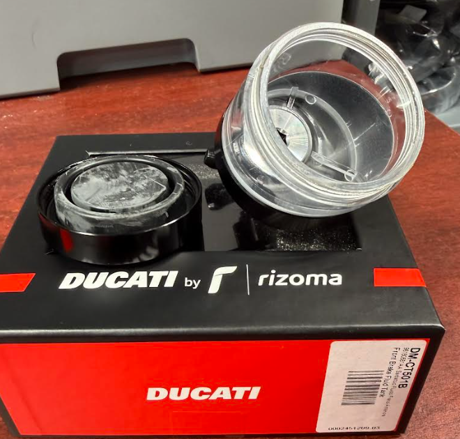 OEM Ducati Rizoma Brake Fluid Reservoir Billet Aluminum 96180581AA