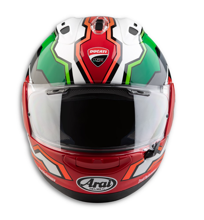 Ducati Corse V8 Flag Arai Corsair-X Full Face Helmet