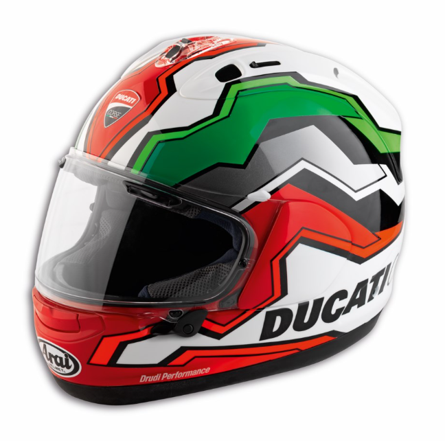 Ducati Corse V8 Flag Arai Corsair-X Full Face Helmet