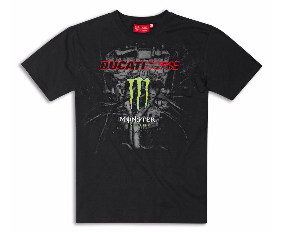 Ducati Corse Monster Energy T-Shirt 100% Cotton Tee
