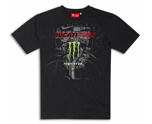 Ducati Corse Monster Energy T-Shirt 100% Cotton Tee