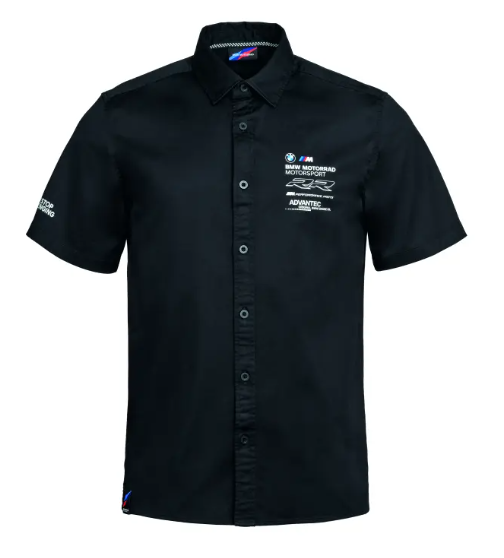 BMW Motorrad Men's Motorsport Short-Sleeve Shirt — Black