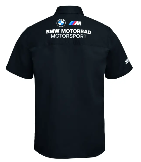BMW Motorrad Men's Motorsport Short-Sleeve Shirt — Black