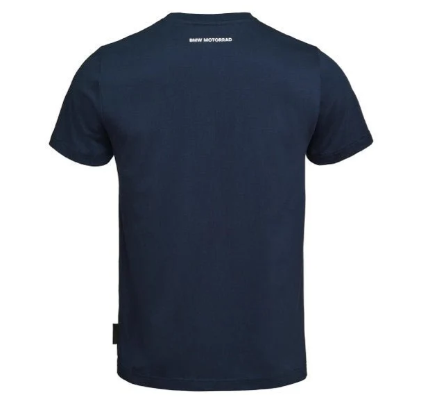 BMW Motorrad T-Shirt Navy Blue 100% Cotton