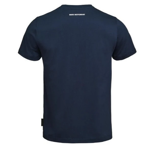 BMW Motorrad T-Shirt Navy Blue 100% Cotton