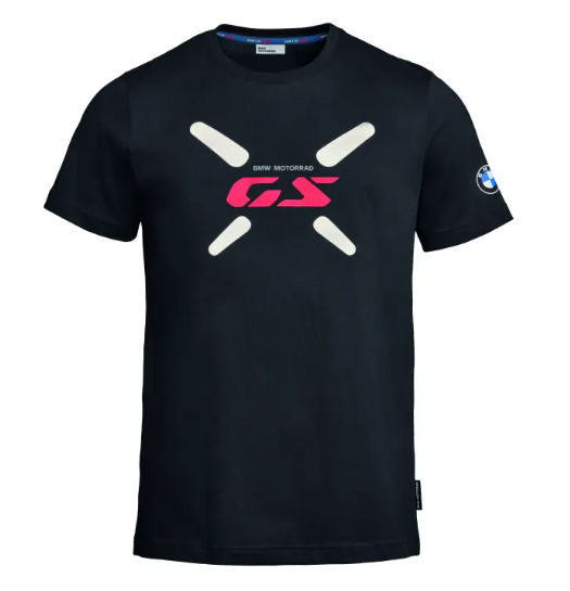 BMW Motorrad Men's GS T-Shirt Black 100% Cotton