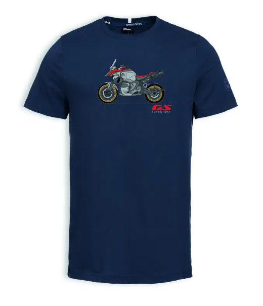 BMW Motorrad Men's GS Adventure T-Shirt Midnight Blue XL 76615B3E3C2