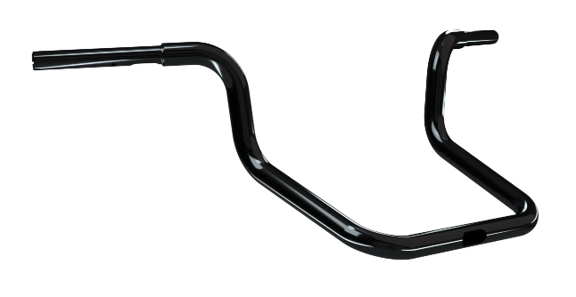 Indian Motorcycle Mid Rise Handlebar Black Steel 4" Rise 2885138-266
