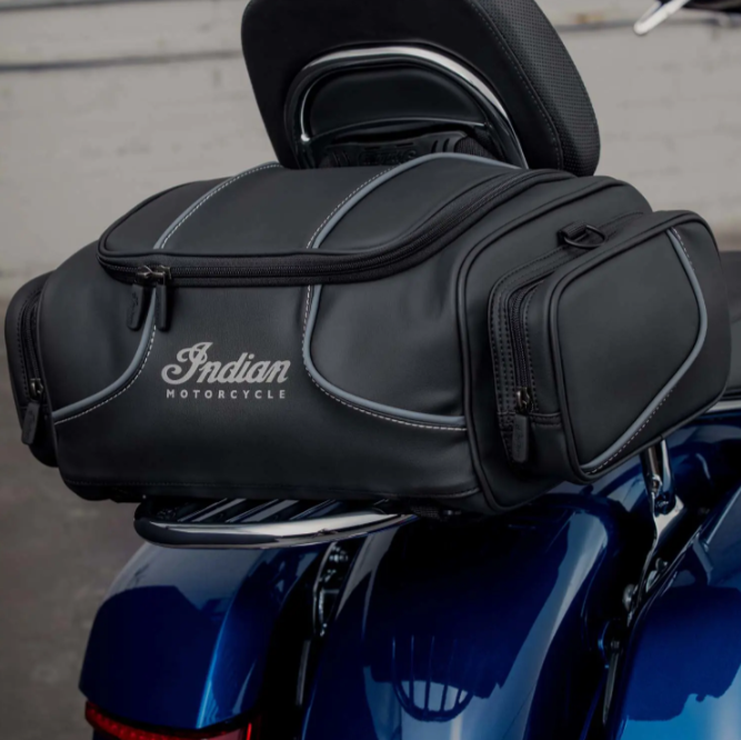 OEM Indian Motorcycle Spirit Lake Rack Bag Black 2889145-VBA 5.2 Gallon